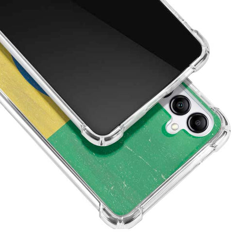 Ethiopia Flag Distressed Galaxy A14 5G Clear Case